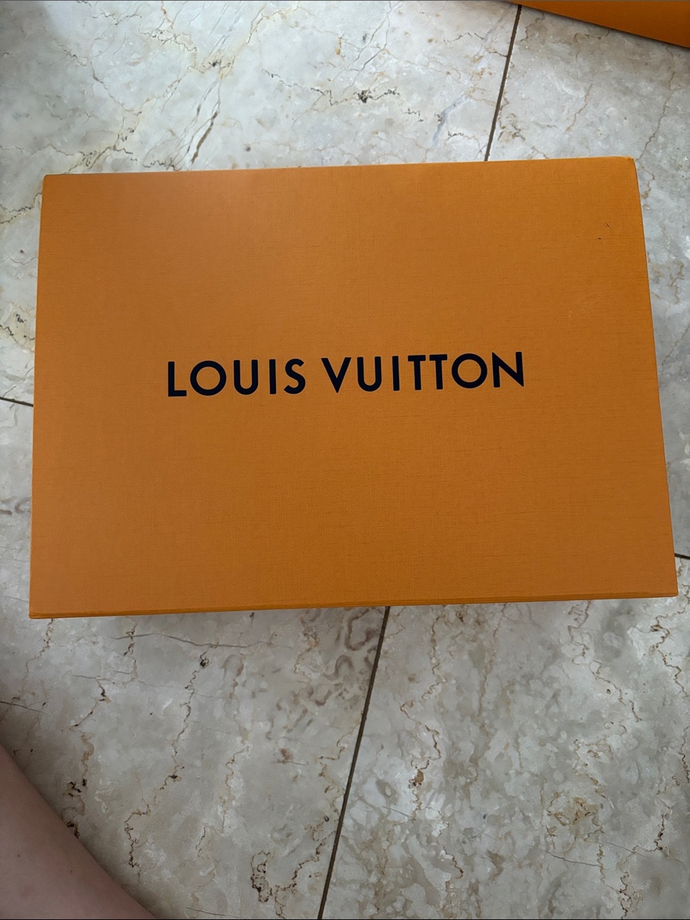 Empty Louis Vuitton Orange Box